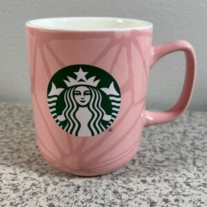 Starbucks Pastel Pink V-day Mermaid Siren Logo Ceramic Coffee Tea Mug 15oz 2021